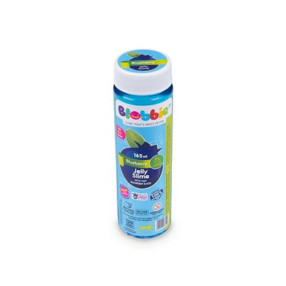 Blue blueberry fruit slime in a 165ml bottle for kids ages 3 and up