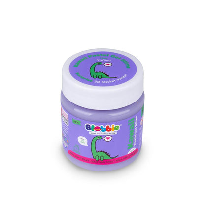 Kawaii pastel gel slime set purple jar with dinosaur design by T-Rex the toyland Sitamarhi