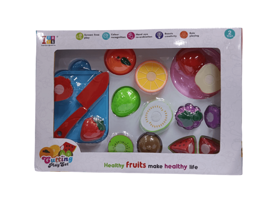 Colorful Blox Fruit toys play set with fruits and knife for imaginative play for kids aged 2 and up