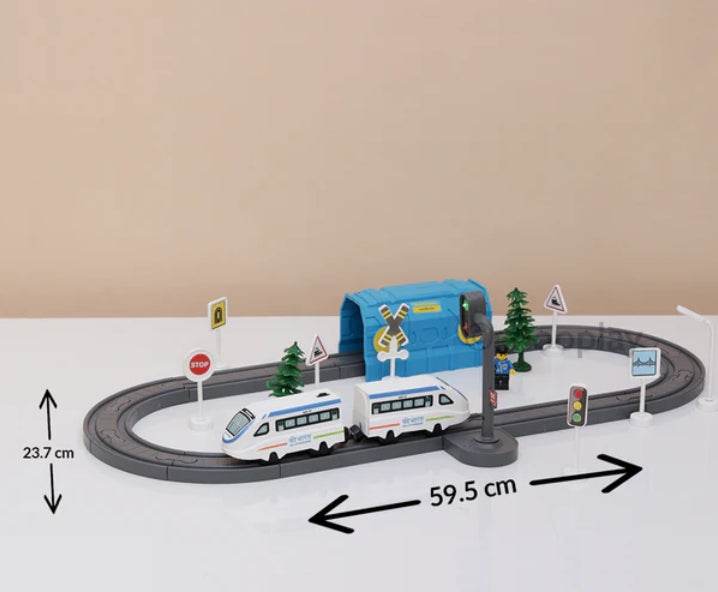 Boogy Woogy DIY Indian City Train magnetic set with tracks and signs DIY magnetic train set for kids