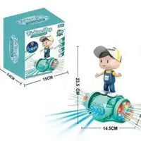 Colorful spinning toy with boy figure for toddlers, designed for engaging play, perfect boy toys