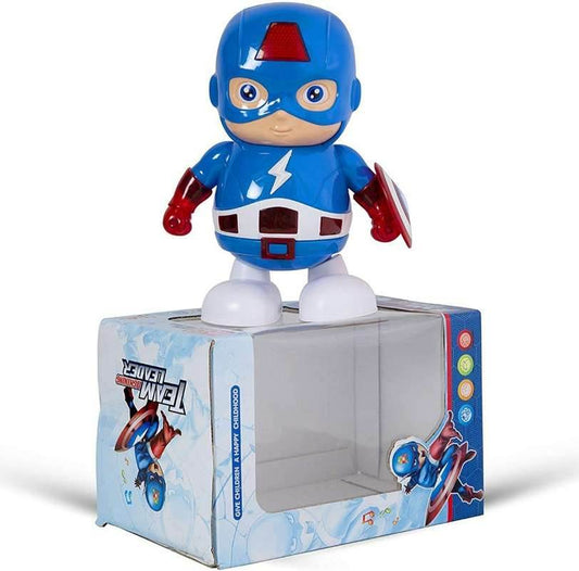 Blue captain america: the captain musical toy for kids with interactive sounds and lights