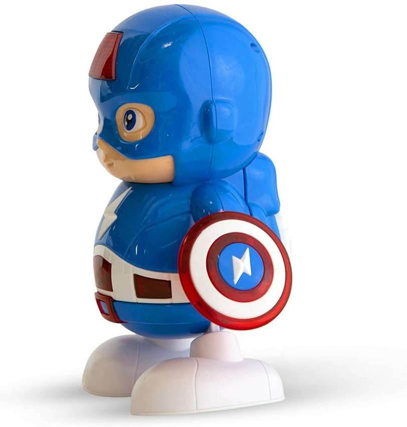 Blue musical toy of Captain America: The Captain for ages 2-4 with sounds and an interactive shield