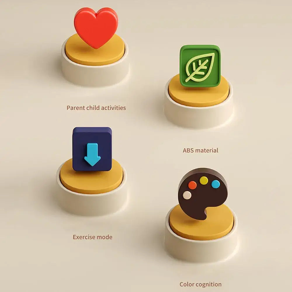 Colorful educational toys promoting parent-child activities for cognitive development and exercise