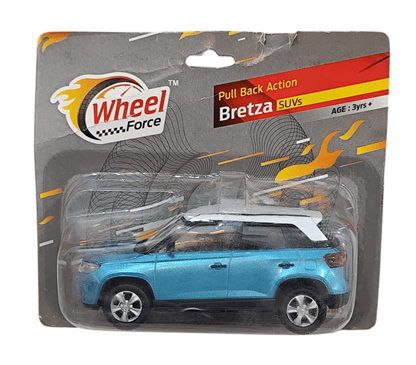 Centy Toys Brezza SUV toy in blue pull back action model in original packaging by T-Rex the toyland Sitamarhi