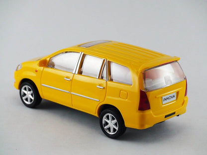 Yellow Centy Toys Innova scale model car with detailed design and silver rims