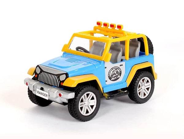 Centy Toys Ranger Adventure car blue and yellow toy jeep with detailed design and off-road features