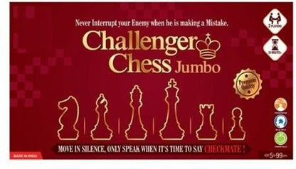 RATNA'S Challenger Chess Jumbo.Develop Strategy Building and Concentration with This Amazing Jumbo Chess Set