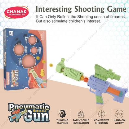 Outdoor shooting games for children pneumatic toy gun with target board for fun competitive play