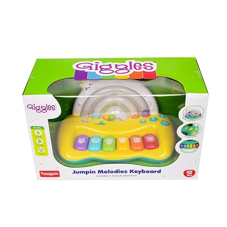 Colorful Jumpin Melodies Keyboard musical toy for babies aged 12 months and up