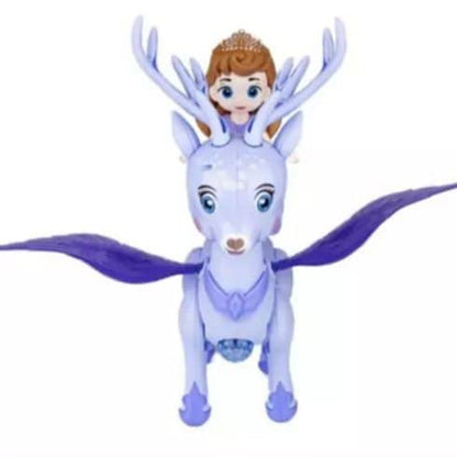 Lovely Deer Princess Toy Set - Musical Walking Interactive Fantasy Figure