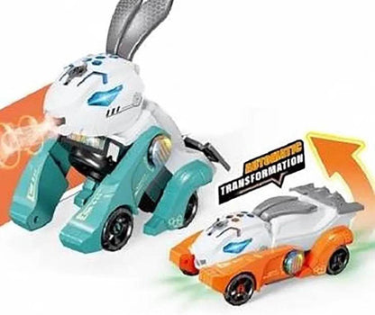 T-REX deform electric rabbit transformer car toy converting between rabbit and car shapes
