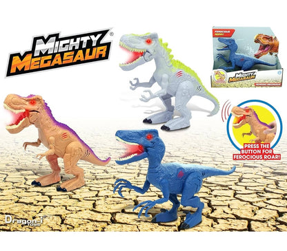 Colorful dinosaur toys with sound features for kids, perfect for imaginative play