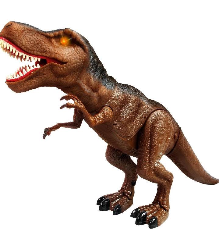 Brown dinosaur toy T-Rex with roaring action for kids aged 3 years and up