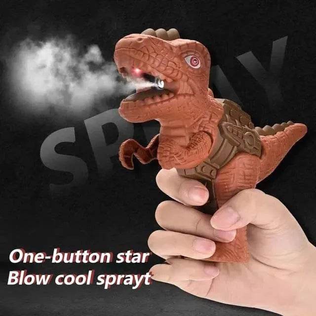 T-Rex The Toyland dinosaur machine gun toy for kids held in hand with smoke and light effects