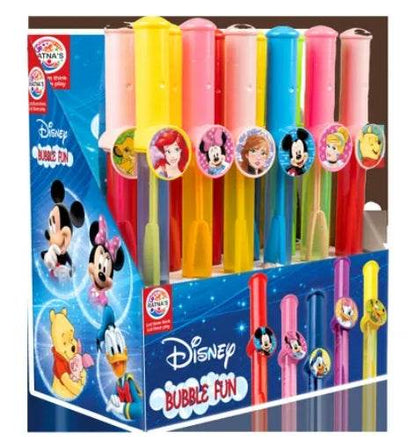 Prem Ratna Disney bubble fun toy bubblegum sticks featuring popular Disney characters in colorful tubes