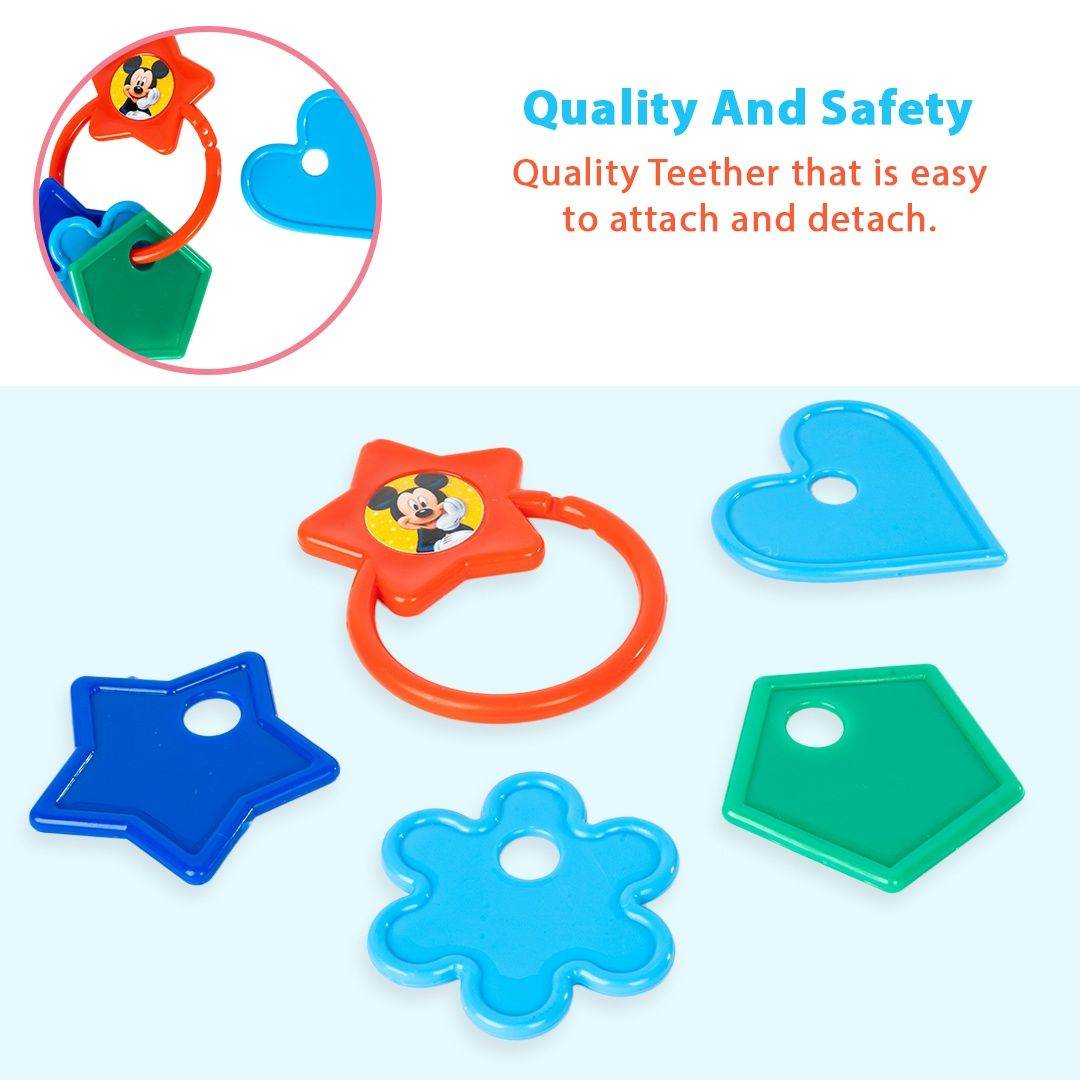 Colorful Disney Star Teethers set for infants featuring princess for disney shapes and easy-to-hold design