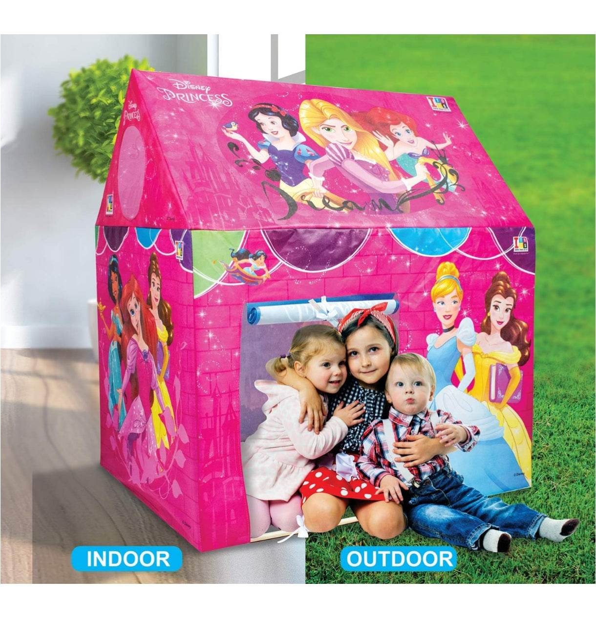 Disney Princess Theme Play House Tent for Kids, Multicolor - T-Rex the toyland Sitamarhi
