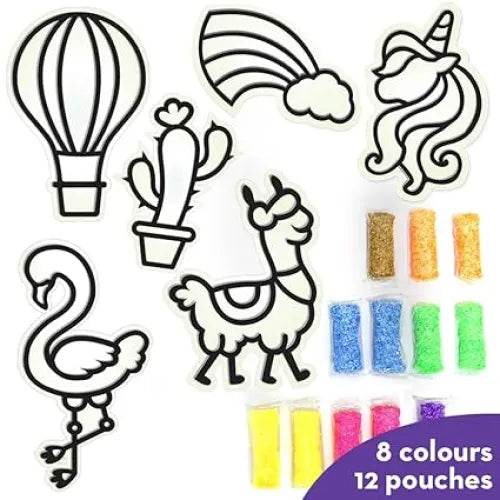 DIY patio set craft kit with colorful decorations for creative activities