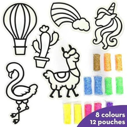 DIY patio set craft kit with colorful decorations for creative activities