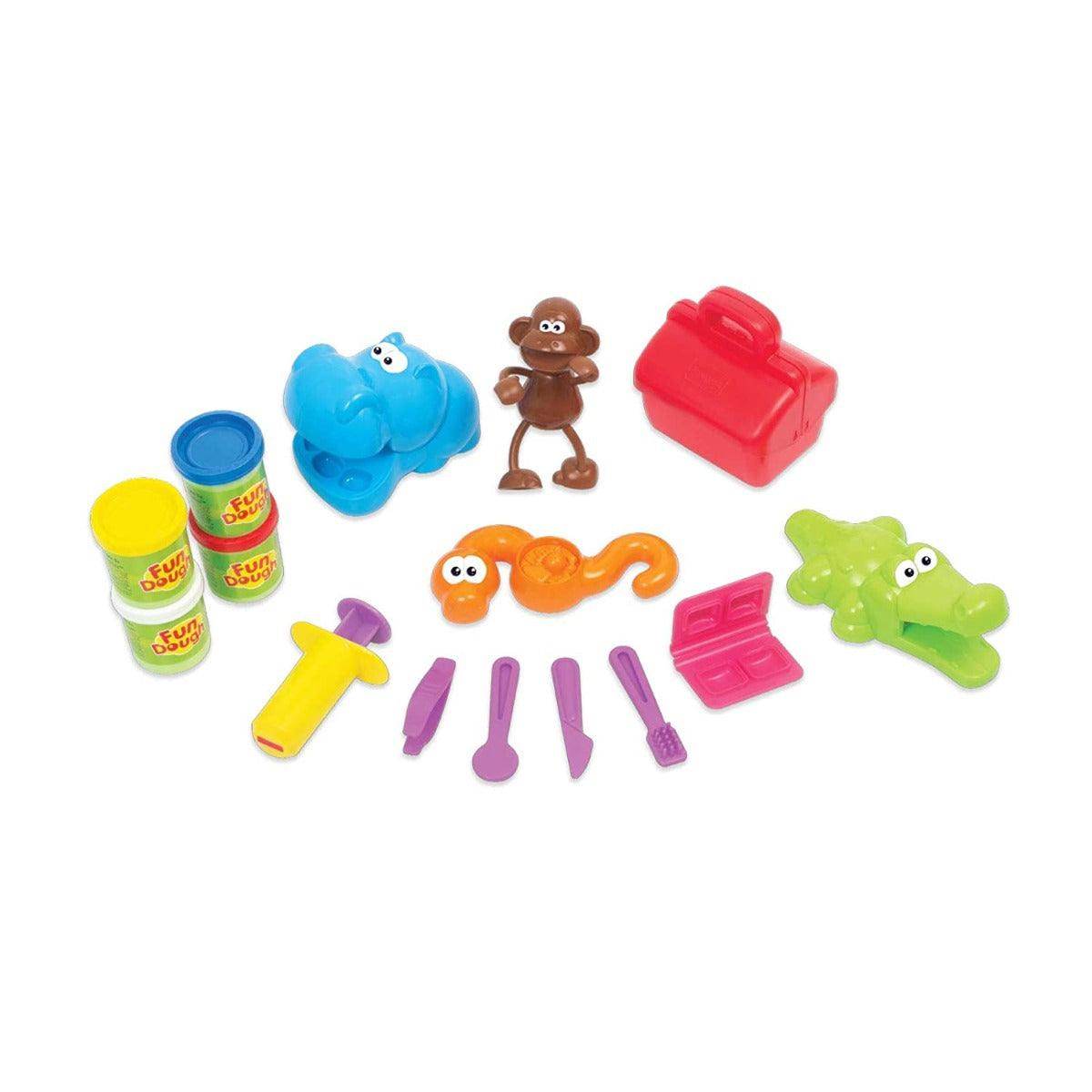 Doctor dough kit for kids with colorful animal molds and medical play tools from T-Rex the toyland Sitamarhi