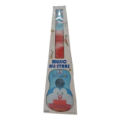 Doraemon music toy for children blue guitar-shaped musical toy with colorful strings in packaging