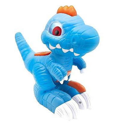 Blue interactive cat toy designed for playful kittens with motion-activated features