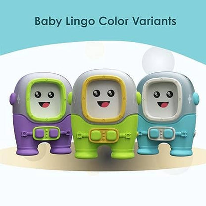 Colorful Baby Lingo educational children's toy for ages 1-3 with smiling faces and interactive features