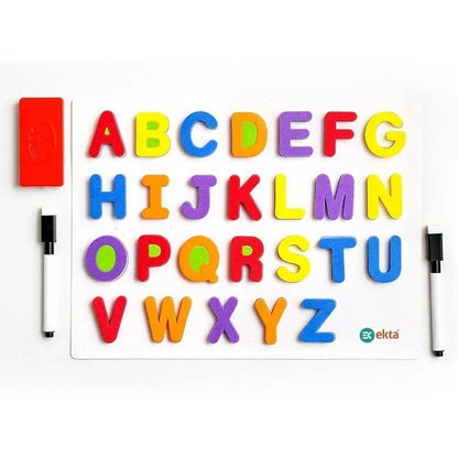 Ekta 6 in 1 Magnetic Alphabet & Numbers Game, Learning & Educational Magnetic Board Game - T-Rex the toyland Sitamarhi