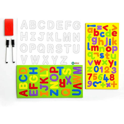 Ekta 6 in 1 Magnetic Alphabet & Numbers Game, Learning & Educational Magnetic Board Game - T-Rex the toyland Sitamarhi