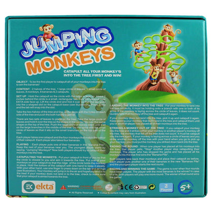 Ekta jumping monkeys board game with colorful box featuring playful monkeys and tree design for kids