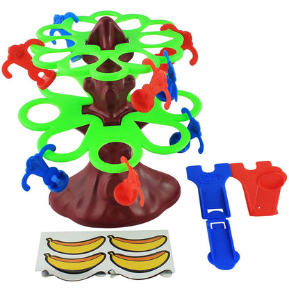 Ekta jumping monkeys board game with colorful plastic monkeys and tree stand game set