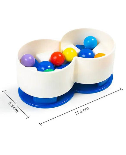Fidget Rainbow Ball - As The top Piece is Repeatedly Moved Upward and Downward for Kids and Toddlers - T-Rex the toyland Sitamarhi