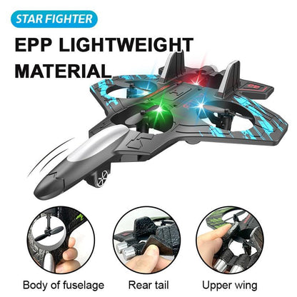 EPP lightweight fighter plane F-35 toy with LED lights for ages 8 and up