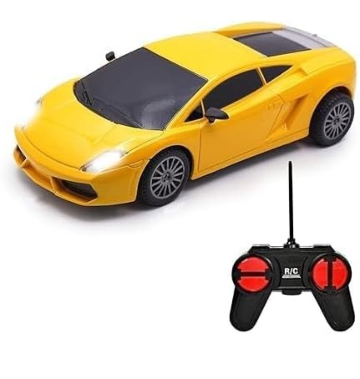 T-Rex the Toyland high speed battery operated toy car yellow RC car with black remote control