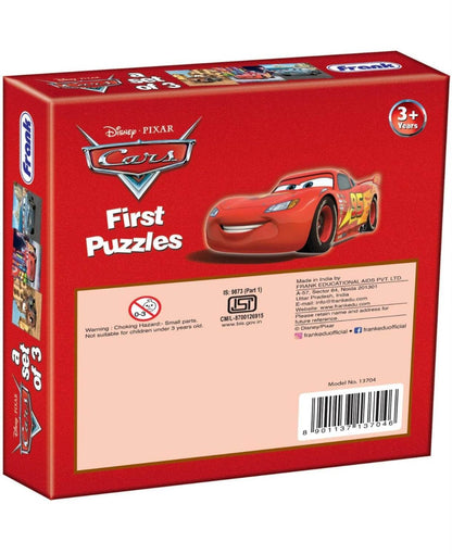 Disney cartoon puzzles for 3 year olds featuring Cars Lightning McQueen first puzzles set