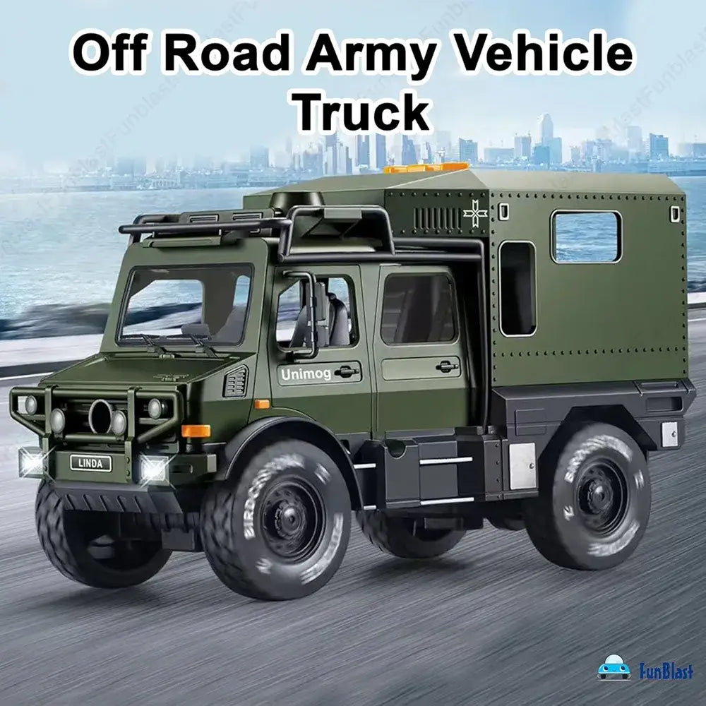 Green off-road army vehicle truck monster toy for adventurous kids aged 4 and up