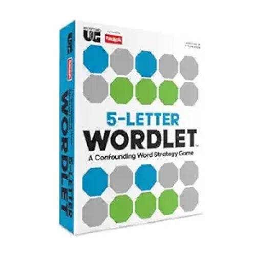 5-Letter Wordlet board game in colorful hexagon design for family game nights