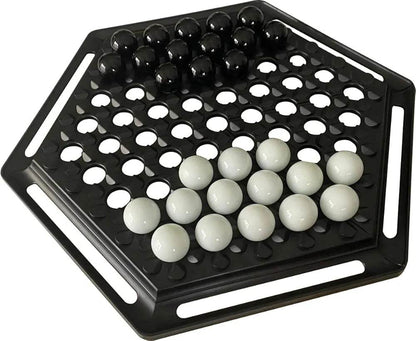 Funskool Abalone, Strategy Game, Board Game for Kids, Adults, Educational, 2 Players, 24 Black & White Marbles, Family Fun, Learning Activity Toy for Childrens, Gift Set for Kid, Ages 7+ Years - T-Rex the toyland Sitamarhi