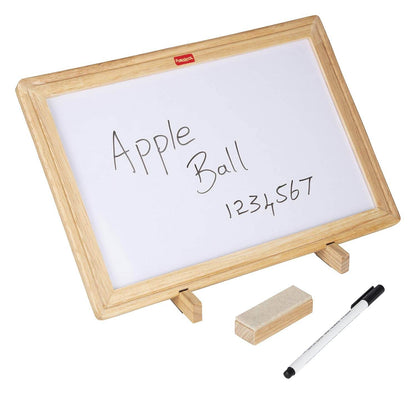 Wooden magnetic writing slate for kids with erasable surface for learning activities