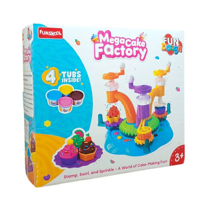 Funskool Fun Dough Megacake Factory Playing Dough Kit 3 Years+ - T-Rex the toyland Sitamarhi