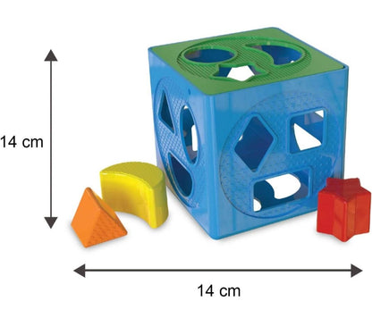 Funskool Giggles - 2 in 1 Toddler Multicolour Giftset,Shape Sorting Cube and Aeroplane Pull Along Toy, Develops Motor Skills,18 Months and Above, Infant & Pre-School Toys - T-Rex the toyland Sitamarhi