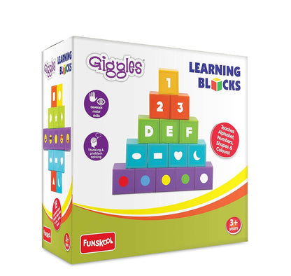 Funskool Giggles, Learning Blocks, Educational Blocks, Teaches Alphabet,Numbers,Shapes & Colours, 3 Years & Above, Preschool Toys, Multicolor - T-Rex the toyland Sitamarhi