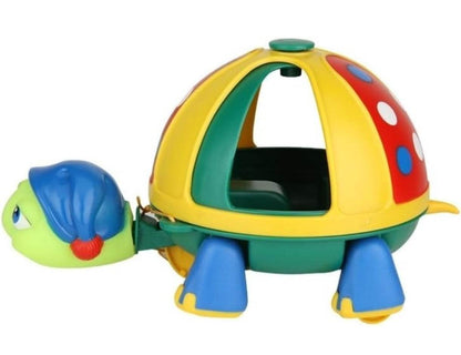 Funskool Giggles - Roly Poly Turtle , Pull along toy, Encourages walking, Rattling sound,Multicolour, 12 months & above, Infant and Preschool Toys - T-Rex the toyland Sitamarhi