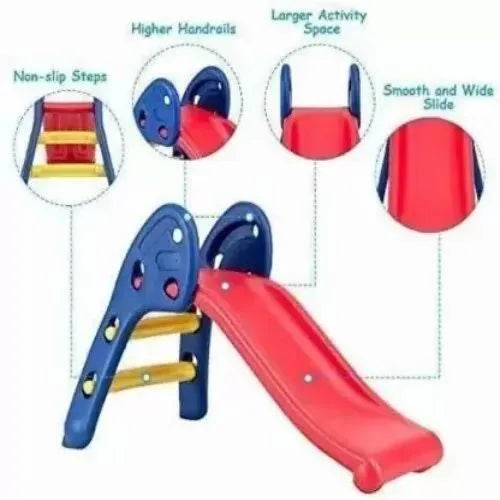 Maskeen indoor play slide for children with non-slip steps higher handrails and smooth wide sliding surface