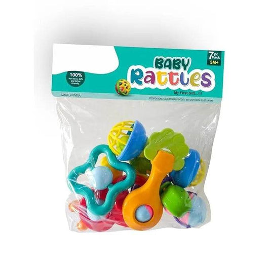 T-Rex the toyland non toxic baby rattle set with colorful plastic rattles for infants