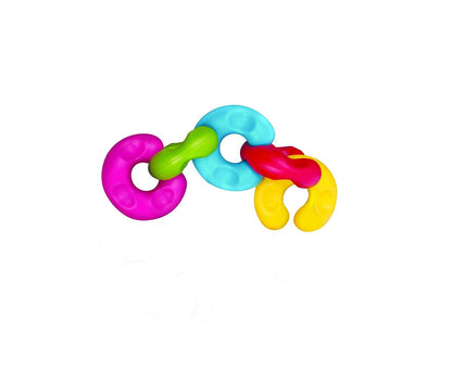 Colorful link toy set for infants, perfect as a gift for a newborn