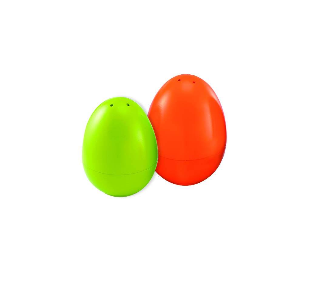 Colorful green and red nesting eggs toy set for newborn, ideal for sensory play and motor skill development