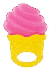 Funskool pink and yellow ice cream cone infant teething toy for soothing gums