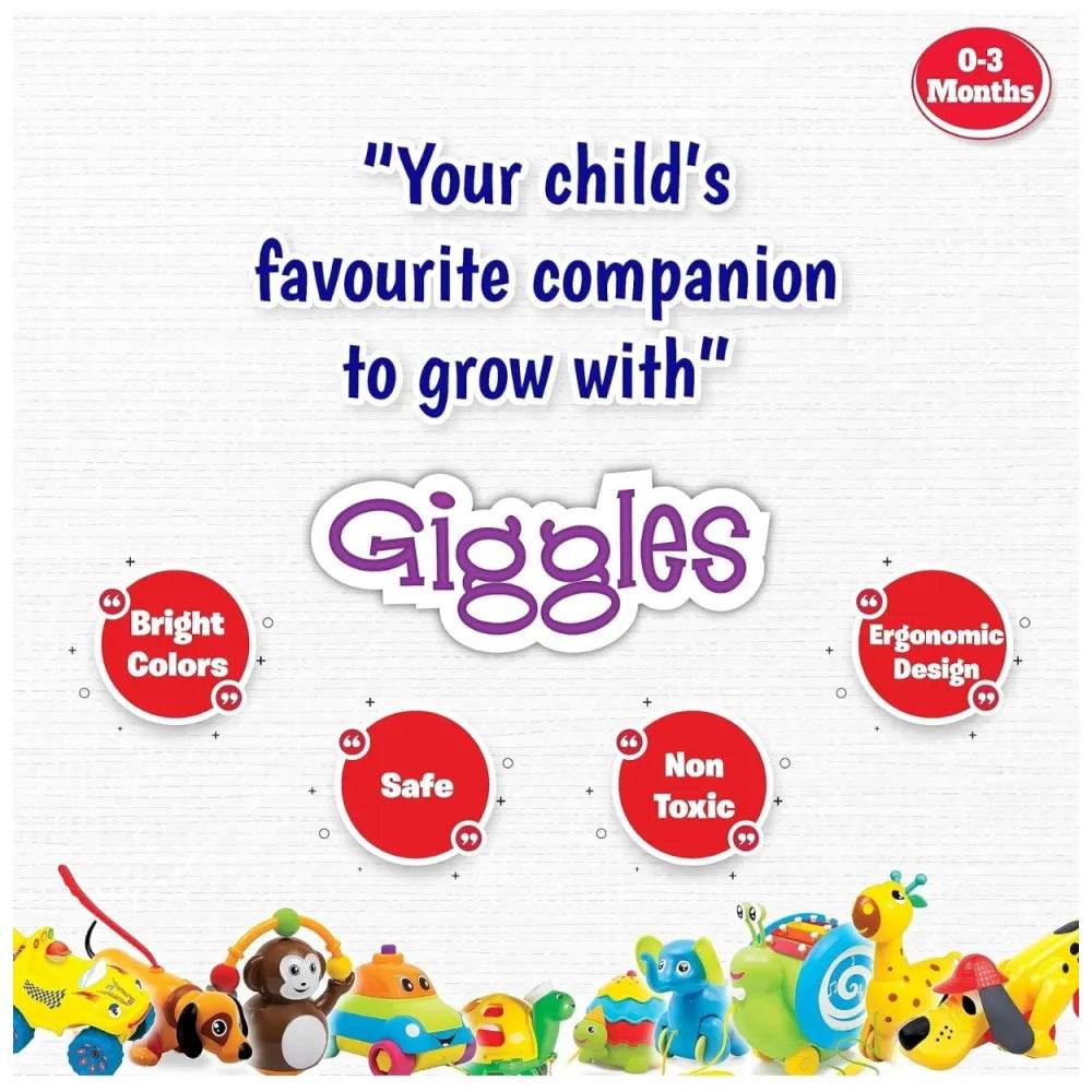 Brightly colored Funskool interlocking toy set for infants aged 0-3 months promoting safe play